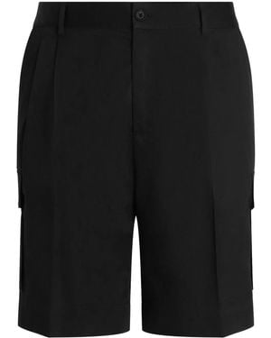 Dolce & Gabbana Pleated Cargo Shorts - Black