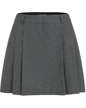 KARL LAGERFELD Pleated Mini Skort - Grey