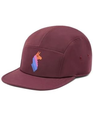 COTOPAXI Gorra con motivo de llama a rayas - Morado