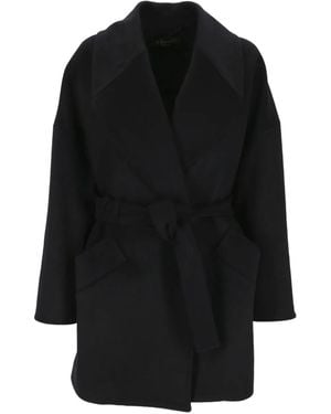 Heresis Wool Coat - Black