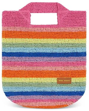 Mira Mikati Sac Cabas À Rayures - Rose