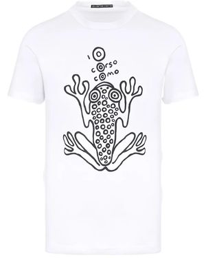 10 Corso Como Frog-print cotton t-shirt - Weiß