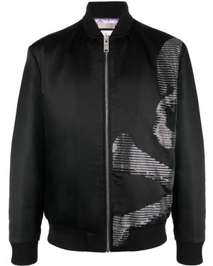 Philipp Plein Bomber Con Finitura Satinata - Nero