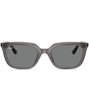 Ray-Ban Lunettes De Soleil À Monture Carrée - Gris