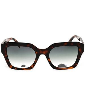 Levi's Tortoiseshell-Effect Rectangle-Frame Sunglasses - Black