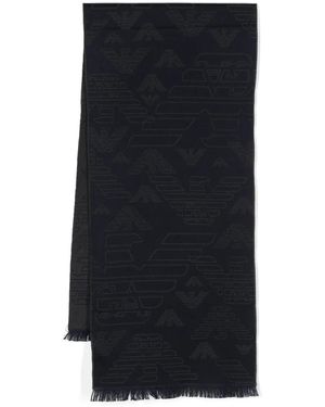 Emporio Armani Classic Scarf - Blue