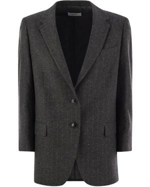 SAULINA Antonia Single-Breasted Blazer - Black