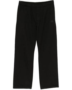 C.P. Company Logo Fleece Sweatpants - Black