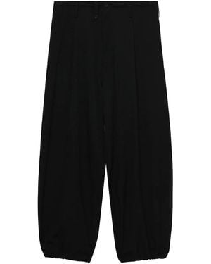 Yohji Yamamoto Wool Trousers - Black