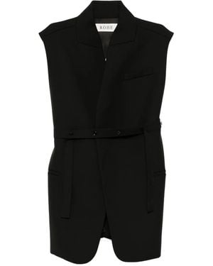 Rohe Chaleco oversize - Negro
