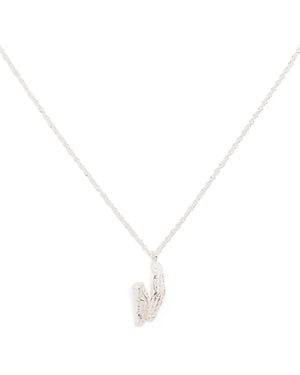 Loveness Lee V Alphabet Pendant Necklace - White