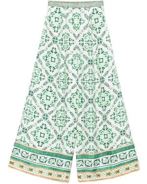 CAMILLA Corridor Of Calm Palazzo Pants - Green