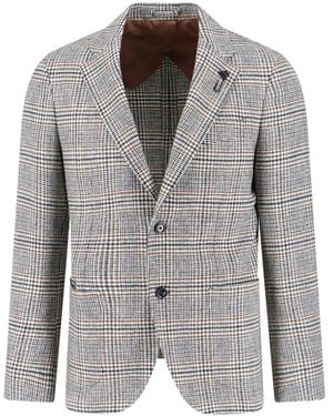 Lardini Single-Breasted Blazer - Grey