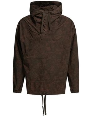 Beams Plus Cortavientos Con Capucha - Marrón
