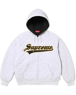 Supreme Maglione Trapuntato Con Cappuccio - Bianco