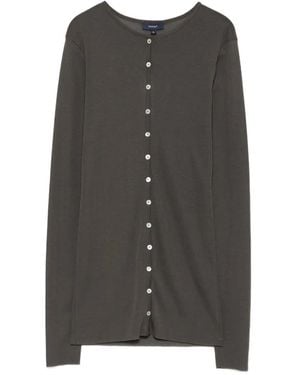 Soeur Luisa Button-Fastening Cardigan - Grey