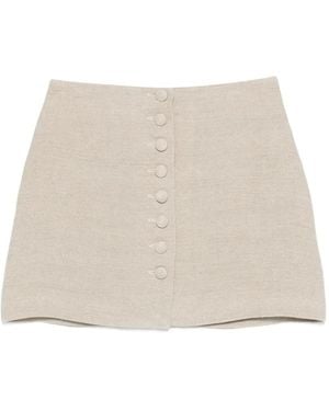 LIBEROWE Minifalda Con Botones - Neutro