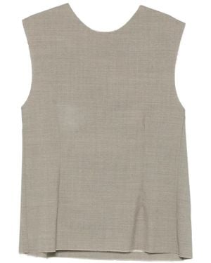 SONIA CARRASCO Raw-Hem Vest - Grey