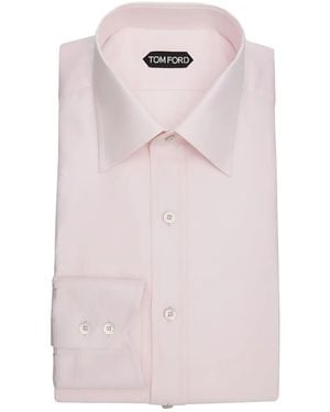 Tom Ford Camicia Con Bottoni Sui Polsini - Rosa