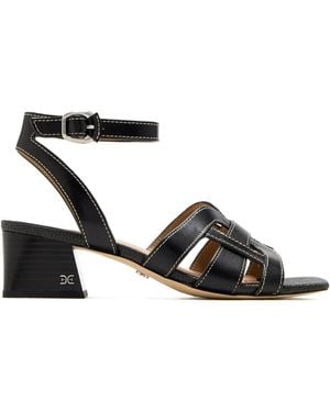 Sam Edelman 50 Mm Sandalen Met Enkelbandje En Blokhak - Zwart