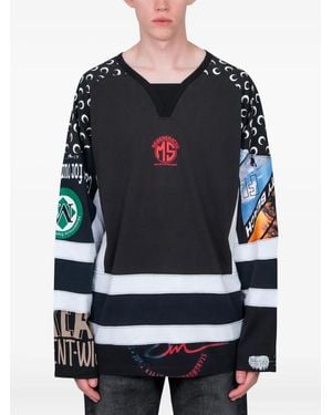 Marine Serre Hockey T-Shirt - Black