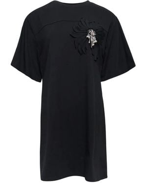 3.1 Phillip Lim Flower-Embellished Belted Mini Dress - Black