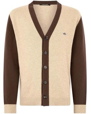 Roberto Cavalli Zweifarbiger Cardigan - Natur