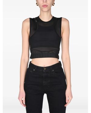McQ Crew-Neck Tank Top - Black