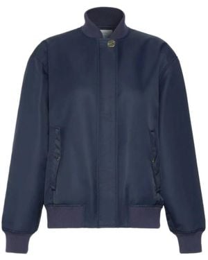 Sportmax Zip-Up Bomber Jacket - Blue