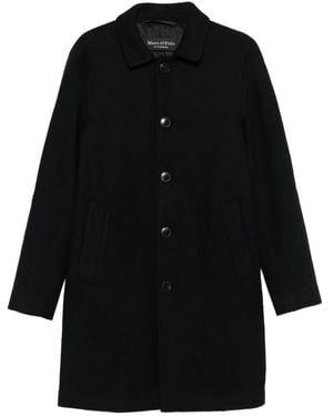 Marc O' Polo Single-Breasted Coat - Black