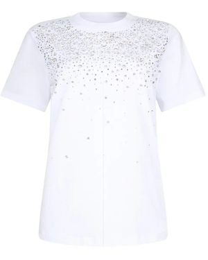 Liu Jo T-Shirt À Col Rond Ornementé - White