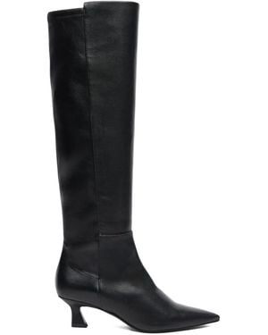 Stuart Weitzman 50Mm 5050 Vinnie Sculptural-Heel Boots - Black