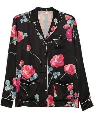 N°21 Chemise À Fleurs - Red