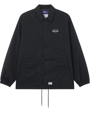 AFTERMATHS Snap-Button Overshirt - Blue