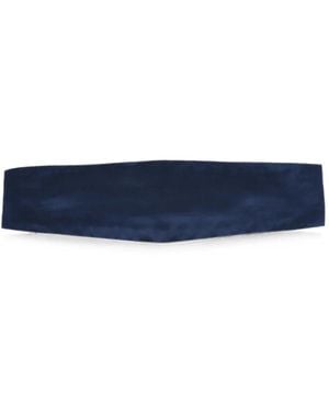 Corneliani Solid Silk Cummerbund - Blue