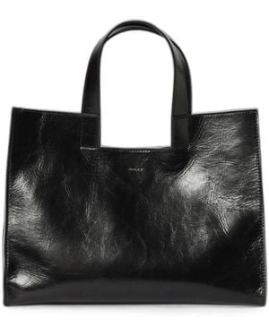 Bally Easy Logo-Lettering Tote Bag - Black