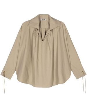 Aeron Paige Poplin Blouse - Natural