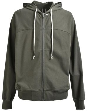 Rick Owens Hooded Zip-Up Hoodie - Grey