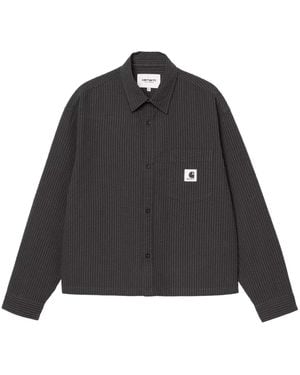 Carhartt Toland ストライプ シャツ - ブラック