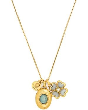 Goossens Talisman Secret-Locket Pendant Necklace - Metallic