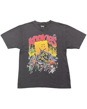 Kapital T-Shirt Buster Peckish Bowy Kookies - Blue