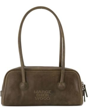 Marge Sherwood Top-handle baguette shoulder bag - Marrón