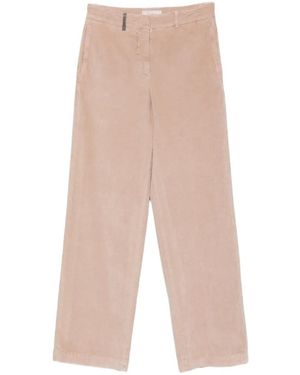Peserico Corduroy-Effect Pants - White