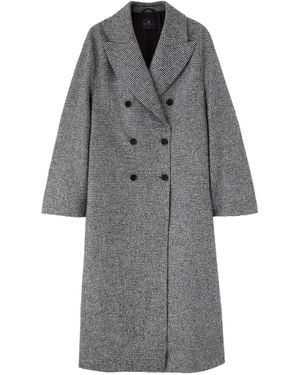Ermanno Scervino Double-Breasted Coat - Grey