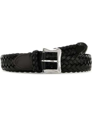 J&m Davidson Cintura Intrecciata - Nero
