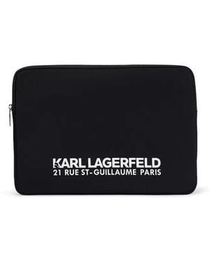 Karl Lagerfeld Large Rue St-Guillaume Pouch - Black