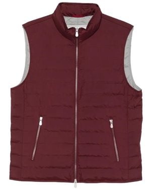 Brunello Cucinelli Down Vest - Purple