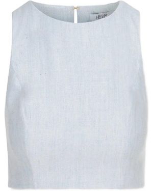 Hevron Terrel Cropped Top - Grey