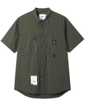Izzue Zip-Pocket Shirt - Green