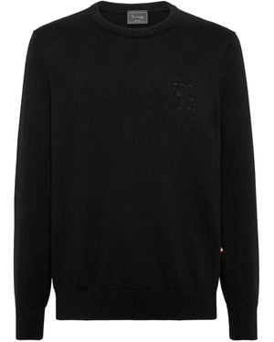 Billionaire Logo-Detail Sweater - Black